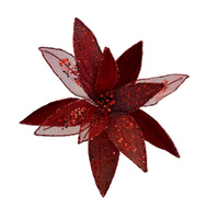 Red Poinsettia 34cm