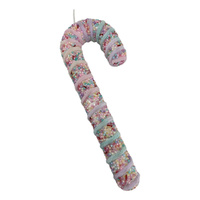 Pink Sprinkle Candy Cane 34cm