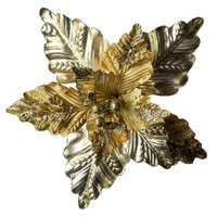 Gold, Copper & Glitter Poinsettia 40cm