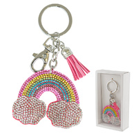 Rainbow Keyring 12cm