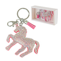 Pink Unicorn Keyring 12cm