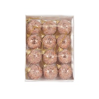 Mini Copper Sugar Baubles 12Pk 4cm
