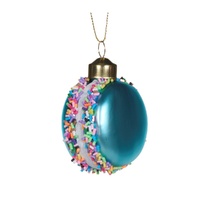 Blue Sprinkles Macaron Hanging 7cm