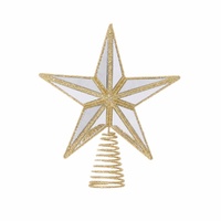 Mini 5 Point Mirrored Tree Topper Star 17cm