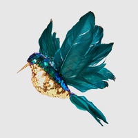 Salsan Sequin Hanging Hummingbird Blue 20cm