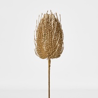 Banksia Glitter Stem Gold 63cm