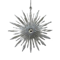 Acrylic Starburst Silver Hanging 14cm