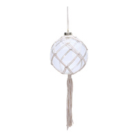 Glass Coastal Buoy Hanging LRG 10cm