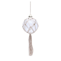Glass Coastal Buoy Hanging SML 8cm