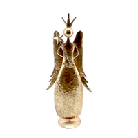 Metal Crowned Gold Angel SML 48cm