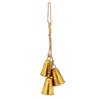 Gold Bell 3 Drop Metal 62cm