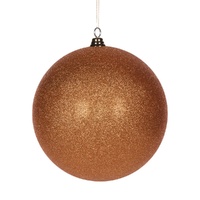 Copper Glitter Bauble 30cm