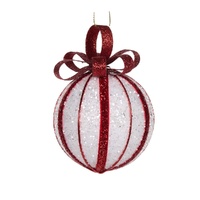Wrapped Peppermint Bauble 8cm