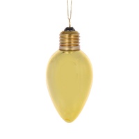Retro Gold Bulb Ornament 12cm