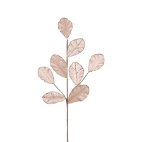 Champagne Velvet Leaf Spray 70cm