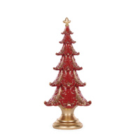 Layered Red & Gold Tree 30cm
