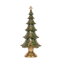 Layered Green & Gold Tree 42cm