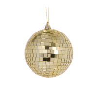 Disco Bauble Gold 10cm