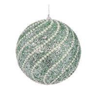 XL Sea Pearl Swirl Bauble 15cm
