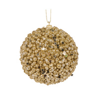 Gold Stars Bauble 10cm