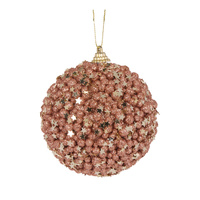 Copper Stars Bauble 10cm
