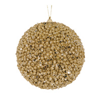 XL Gold Stars Bauble 15cm