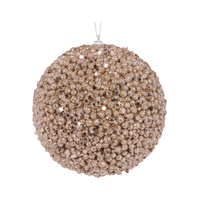 XL Champagne Stars Bauble 15cm