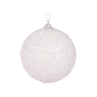 White Crystals Bauble 10cm