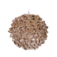 XL Champagne Ruffles Bauble 15cm