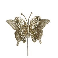 Champagne Butterfly w. Stem 24cm