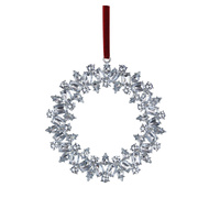 Crystal Wreath Tree Ornament 13cm