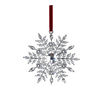Crystal Snowflake Tree Ornament 10cm