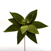 Green Poinsettia w. Gumnuts 35cm