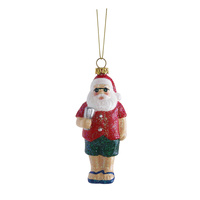 Summer Santa Ornament 11cm