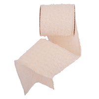 Ivory Tweed Ribbon w. Wire Edge 1000cm