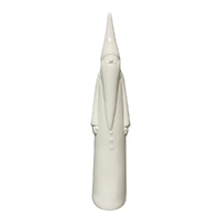 Ceramic White Pencil Santa 39cm