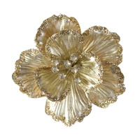 Glitter Edge Magnolia Champagne Clip 16cm