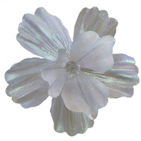 Magnolia Iridescent White Clip 22cm
