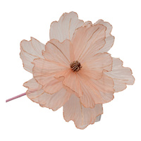 Rose Sheer Flower w. Gold Edge 40cm