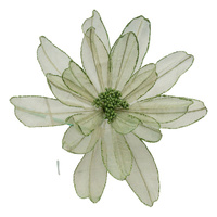 Sage Green Sheer Flower 40cm