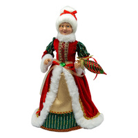 Red & Green Mrs Claus 45cm