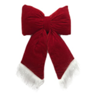 Burgundy Velvet Bow 29cm