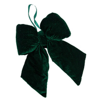 Emerald Green Velvet Bow 29cm