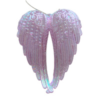 Iridescent Pink Acrylic Wings 15cm