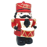 Ceramic Red & Gold Nutcracker Jar 28cm