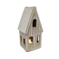 Ceramic Brown & Cream House 13cm