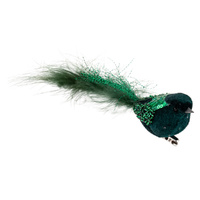 Velvet Emerald Bird 15cm