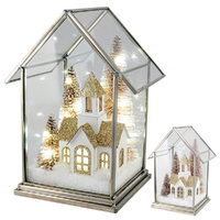 Acrylic Champagne House w.LED Lights 19cm