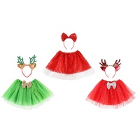 Festive Tutu & Headband Set Kids Asst 27cm