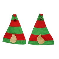 Elf Hat w. Ears & Bell 2 Asst 42cm